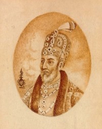 Shiraz Ashraf, 2 x 3 Inch, Teawash On wasli, Figurative Painting, AC-SASH-003